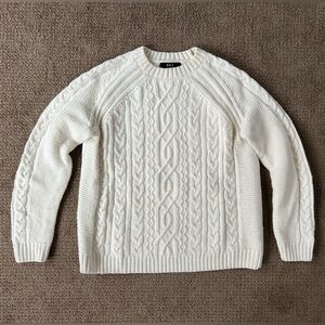 Able Cream Cable Knit Sweater